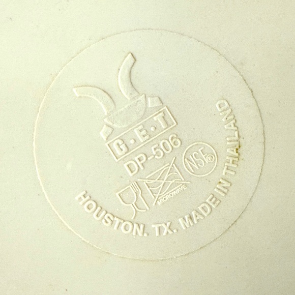 8 Retro MCM Melamine Side Plates by GET Beige 6.5in Unbreakable Dishwasher Safe - Picture 4 of 10